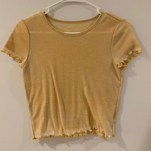 American Eagle yellow tee Size- Small